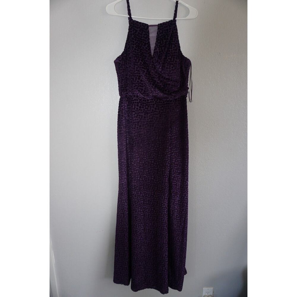 (NEW) Women's Purple Nightway Cocktail Dress - Size 10